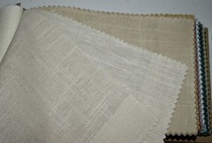 FABRIC SAMPLE BOOK Multicolor LUSTER LINEN V.III Solids 48pcs LOT 55%Lin/45%Vis