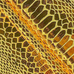 ONEART, Snake Skin Texture Faux Leather Fabric 54″ Wide