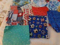Bag of Fabric Remnants for Crumb Quilts- A little Under a Pound