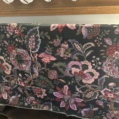 STANLEY KING STUDIO screen print Floral Fabric -1 Yard -Jaco Bean