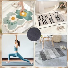 60×40 Inches Antislip Cloth, Vinyl Primary Cloth Backing Fabric, Rug Backing …