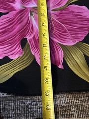Harriet Sawyer For Euro American Text Corp Fabric Black Pink Lilly 161x 116”
