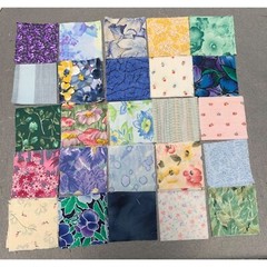 PreCut Fabric Quilt Squares 2″ x 2″ Assorted Floral Cotton Patterns 100 Pieces