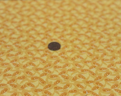 Blank Quilting *Yellow *Tonal Petals * 100% Cotton Remnant* 8″ x 21″ * OOP 2009*
