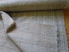 KARMIN in Mineral 4.16 yds Fluffy loop Boucle Upholstery Fabric Ivory Beige Grey