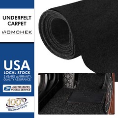 2M x 1M Black Thick 3mm Subwoofer Speaker Felt Fabric Carpet Craft Auto Liner