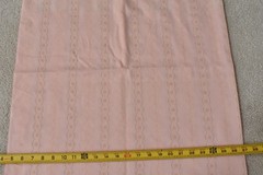 By 1/2 Yd, Light-Weight Faux-Eyelet on Pastel-Peach Poly-Cotton, V911