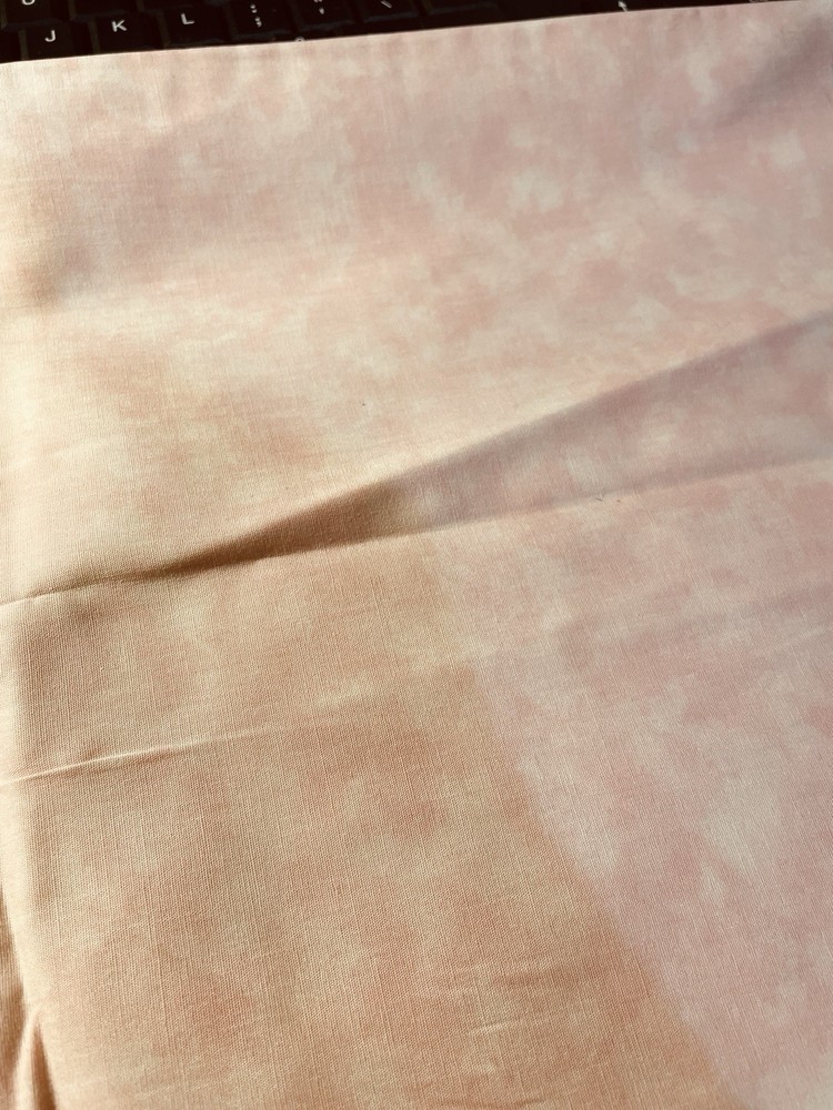 1/2 Yard Light Pink & White Marble Blender Type Cotton Quilt Fabric