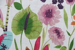 HARLEQUIN CURTAIN FABRIC DESIGN “Nalina” 3 METRES FLAMINGO/PAPAYA/LOGANBERRY