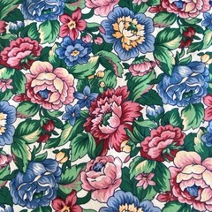 BTY Multicolor Floral Home Decor Fabric Heavy Cotton Stanley King