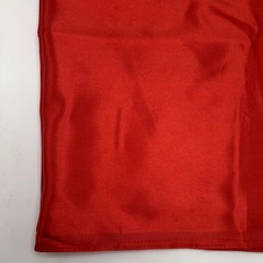 Vintage Red Silk Satin Fabric 66″x45″ Lustrous Luxury Natural Fiber 1.8 Yards
