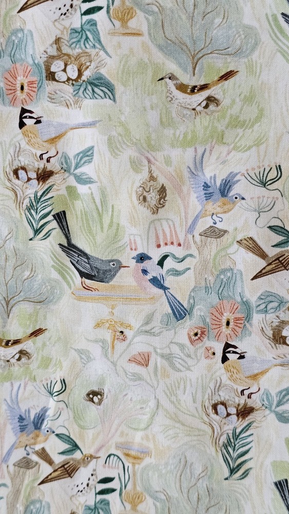 Birds By Rae Richie By the yard by 43 inches cotton print Dear Stella