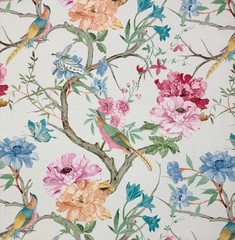 COVINGTON ELIANA GARDEN BIRD FLORAL BUTTERFLY MULTIPURPOSE FABRIC BY YARD 54″W