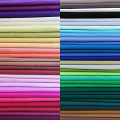 50Pcs 12 X 12 Inches Cotton Fabric Bundle-Solid | Multicolor Cotton Fabric Bundl