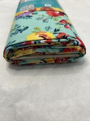 Pioneer Woman Sweet Romance Fabric 3 yards Precut NEW Teal, Yellow, Red, Pink