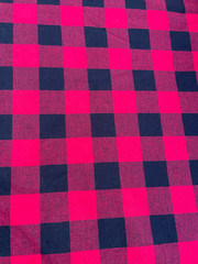 Buffalo Plaid Sherpa Fabric – 60” Wide Red Black Check Flannel Top & Soft Sherpa