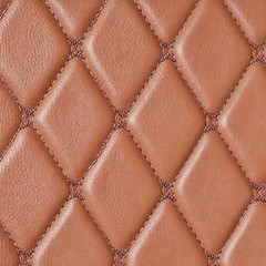 59″ W Vinyl Faux Leather Fabric Car Upholstery Home DIY Quilted 1/3/5 Yard Brown