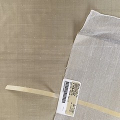 French Vanilla Hand Woven Dupioni Silk Fabric 100% Silk Fabric 5 1/2 Yards
