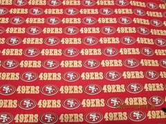 SAN FRANCISCO 49ERS NFL 58″ WIDE 100% COTTON 1 YARD PIECE BRAND NEW DESIGN