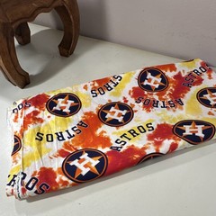 Houston Astros Tye Dye Cotton Fabric 1 Yard And 19 Inches