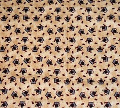 Vintage Debbie Mumm Cotton Fabric Watering Can Ladybugs Quilting 3 Yards SSI