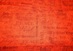 red cotton quilt fabric Christmas Emporium Graphic 45 noel holiday words Merry