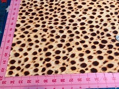 Fabric Wild Animal Kingdom Cheetah Skin on Cotton KAUFMAN Cotton 1/4 yard 71-286