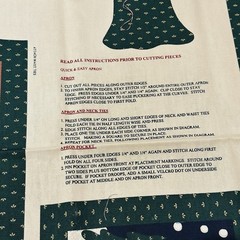 Village Angel Apron Cotton Panel by Springs Ind. The Old Country Store Cut & Sew