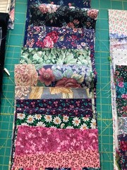 Over 50 ,5″ Fabric Strips for String Scrappy Quilt or blocks Projects