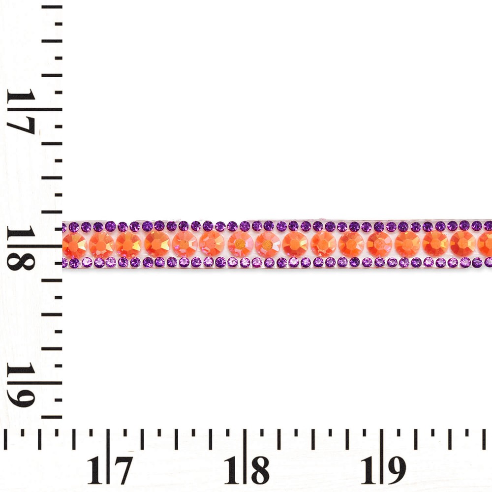 Chain Resin Rhinestone Iron On Gel Backed Trim Sold By The Yard