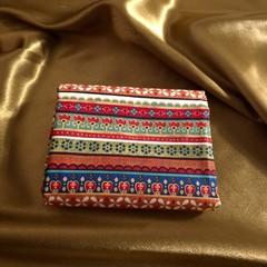 Folkloric Border Stripe Multi Cotton Fabric 44″x36″ Precut Yard