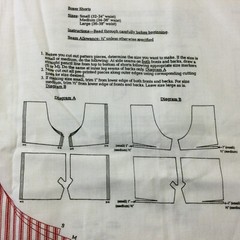 Cranston Print Teddy Bear Boxer Shorts Cut and Sew Fabric Pattern