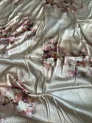 Zimmermann Inspired Silk Satin Fabric By Yard