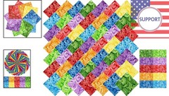 Exciting 50 PCS 8″x8″ Pre-Cut Floral Cotton Squares for Creative Sewing Projects