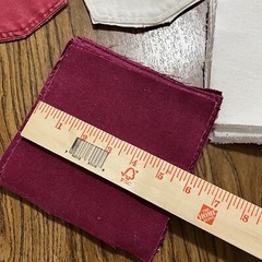 Denim Pockets And Squares – Blue/Black/Red/White – 3 Pockets 53 Squares