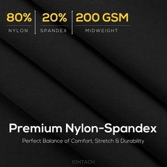 Iontach 60 Nylon Spandex Fabric By The Yard – 80 Nylon 20 Spandex 4 Way Stretch