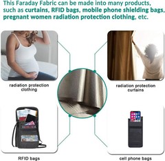 EMF EMI RF RFID Radiation Protection Fabric Shielding 5G Wifi Blocking Fabric