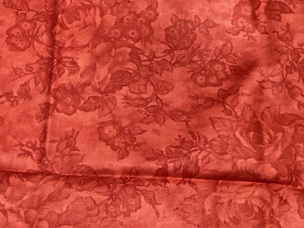 MODA “A Yuletide Blessing” Fig Tree Quilts Red Remnant Fabric 28” L By 44” W