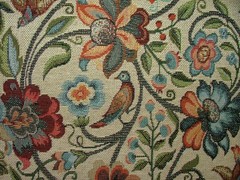 Jacobean Floral Tapestry Fabric Curtain Upholstery Cushion Soft Furnishing
