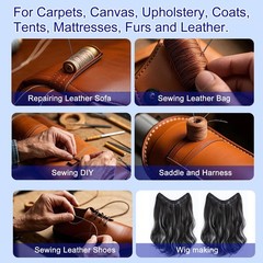 zwzxd Extra Strong Upholstery Repair Sewing Thread Kit 5 Spool, classic color
