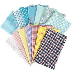 15 PCS Fat Quarters 100% Cotton Fabric Bundles Floral Squares 18×22 Inch