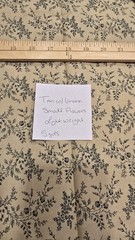 Lightweight Fabric Tan With Green Flowers 5 Yards Uncut Hobby Lobby