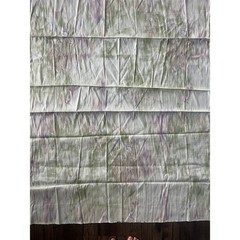 Vintage Abstract Watercolor Floral Fabric Sage Green Lavender Pink Slubbed