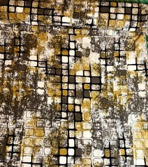 New Upholstery Fabric 4.5 Yards x 54”W. Black, Gray & Gold