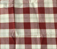 1 yard Plaid DECORATOR FABRIC Rust Green Cream 54”x 36” Quilt Decor