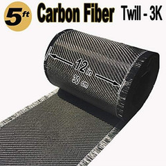 5 FT x 12″ – FABRIC-2×2 Twill WEAVE-3K/220g