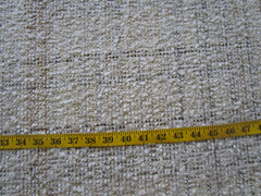 KARMIN in Mineral 4.16 yds Fluffy loop Boucle Upholstery Fabric Ivory Beige Grey