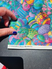 🐰Easter Eggs Multicolored Fabric 🐰