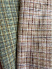 10 pcs Rustic Yarn Dyed Cotton Stripe Gingham Fabric 14” x 21” Sewing Craft
