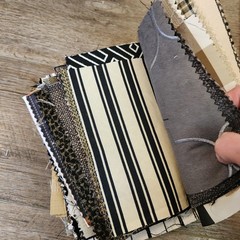 Mixed Brands Upholstery Fabric Samples Scraps 5×6 Lot 125 Geometric Quilt Craft